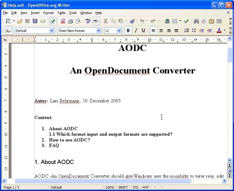 The orginal Help file in OpenOffice